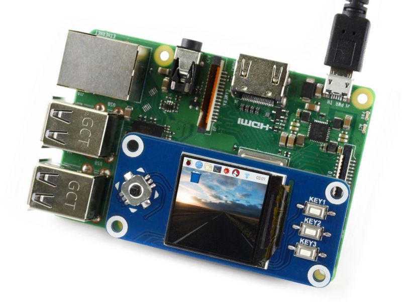 Pantalla LCD Waveshare 13" 240x240 SPI para Raspberry Pi