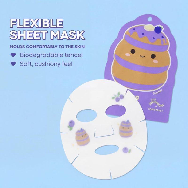 Mascarilla de hoja TONYMOLY x Squishmallows Paden Nutritiva