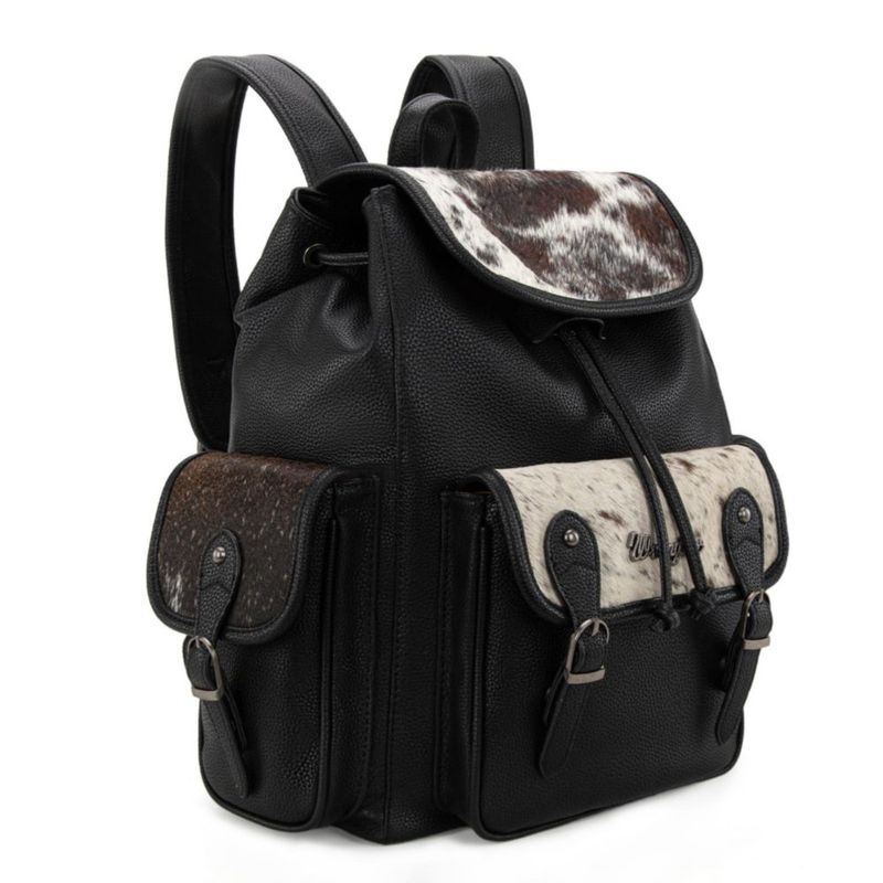 Mochila Montana West 36x13x30 cm Cuero de Vaca estilo Western
