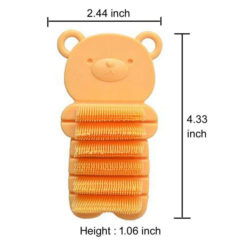Cepillo de uñas JINCH 11 cm amarillo para niños