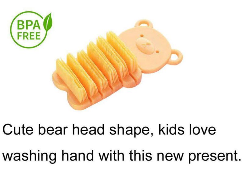 Cepillo de uñas JINCH 11 cm amarillo para niños