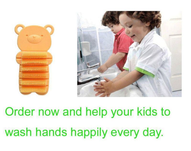 Cepillo de uñas JINCH 11 cm amarillo para niños