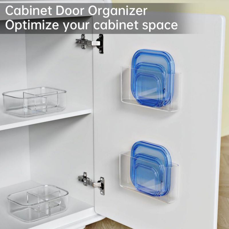 Caja organizadora NiHome 22 × 12 × 5 cm transparente - paquete de 2