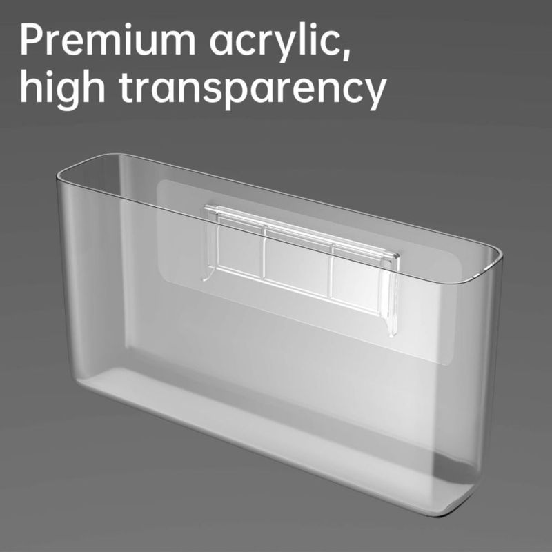 Caja organizadora NiHome 22 × 12 × 5 cm transparente - paquete de 2