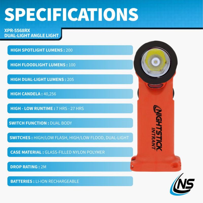 Linterna Nightstick XPR-5568RX Recargable CID1