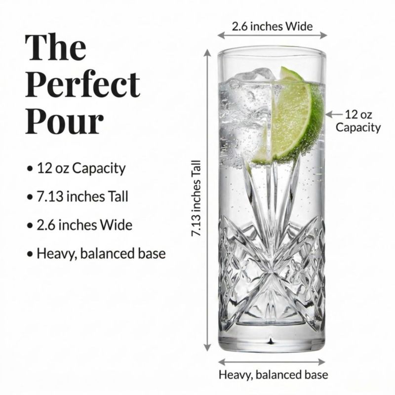 Juego de 4 vasos de cristal Dublin Godinger