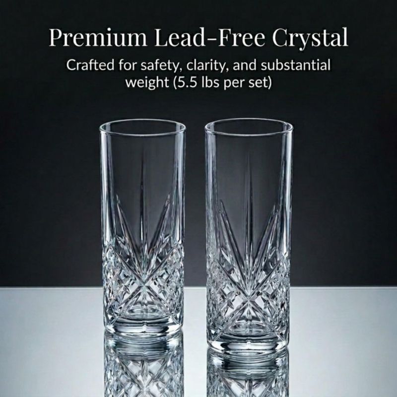 Juego de 4 vasos de cristal Dublin Godinger