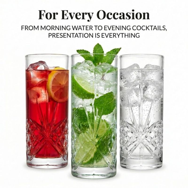 Juego de 4 vasos de cristal Dublin Godinger
