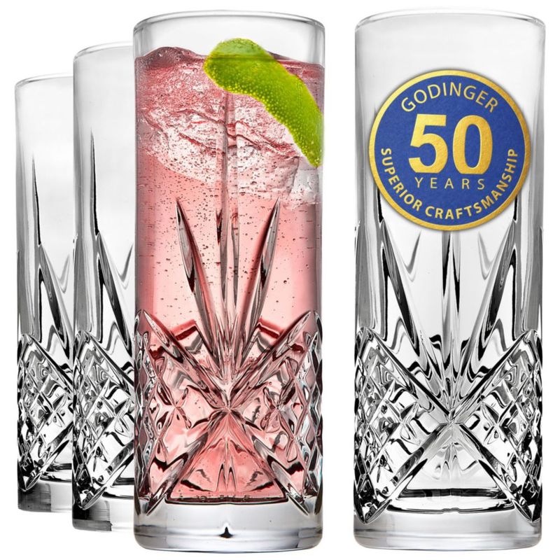 Juego de 4 vasos de cristal Dublin Godinger
