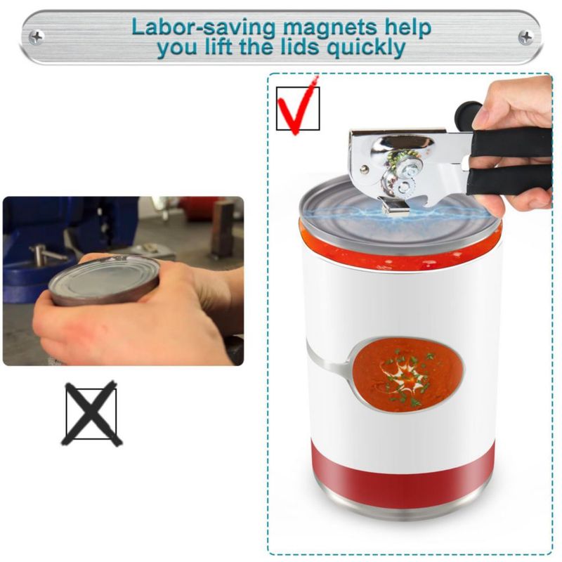 Abrelatas manual LEXICHER de borde liso plegable