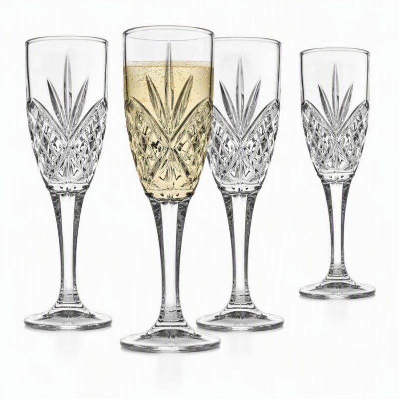 Copas de Champán Godinger Dublin Crystal 177 ml Juego de 4