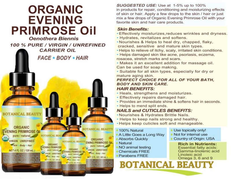 Aceite de Onagra Botanical Beauty 120 ml Orgánico