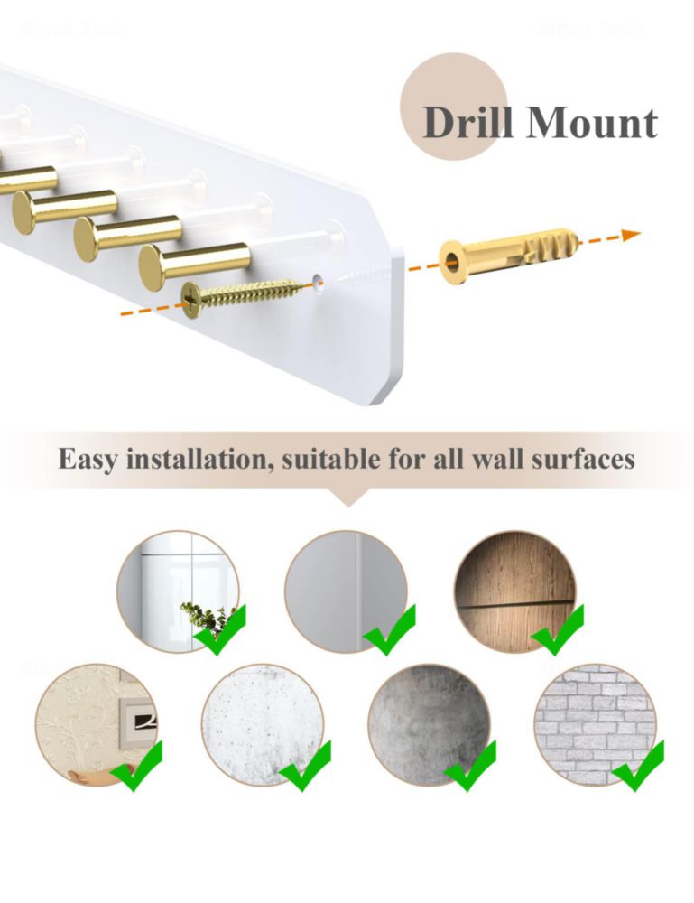Organizador de Joyas NiHome Acrílico de Montaje en Pared – Pack de 2