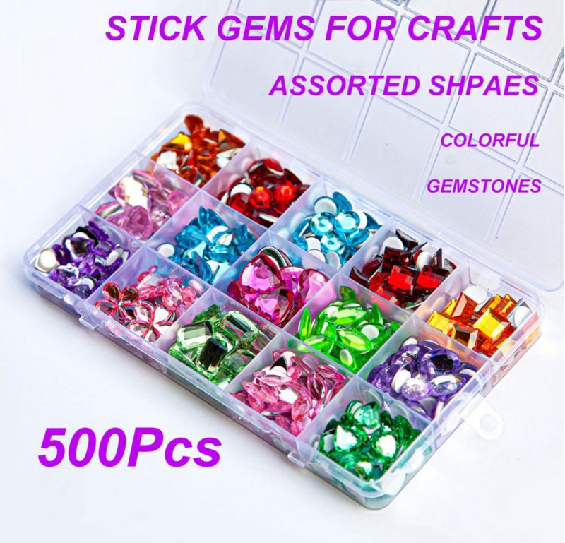 Piedras de strass DISSONA 10‑20 mm 500 piezas para manualidades