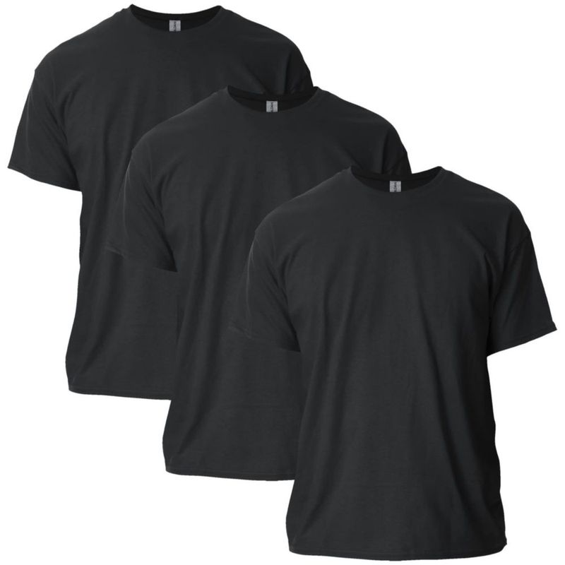 Camiseta Gildan G2000 Negra Pack de 3 Talla S