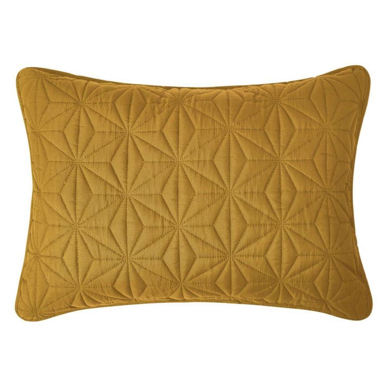 Juego de colcha VCNY Home Full/Queen de 3 piezas en dorado