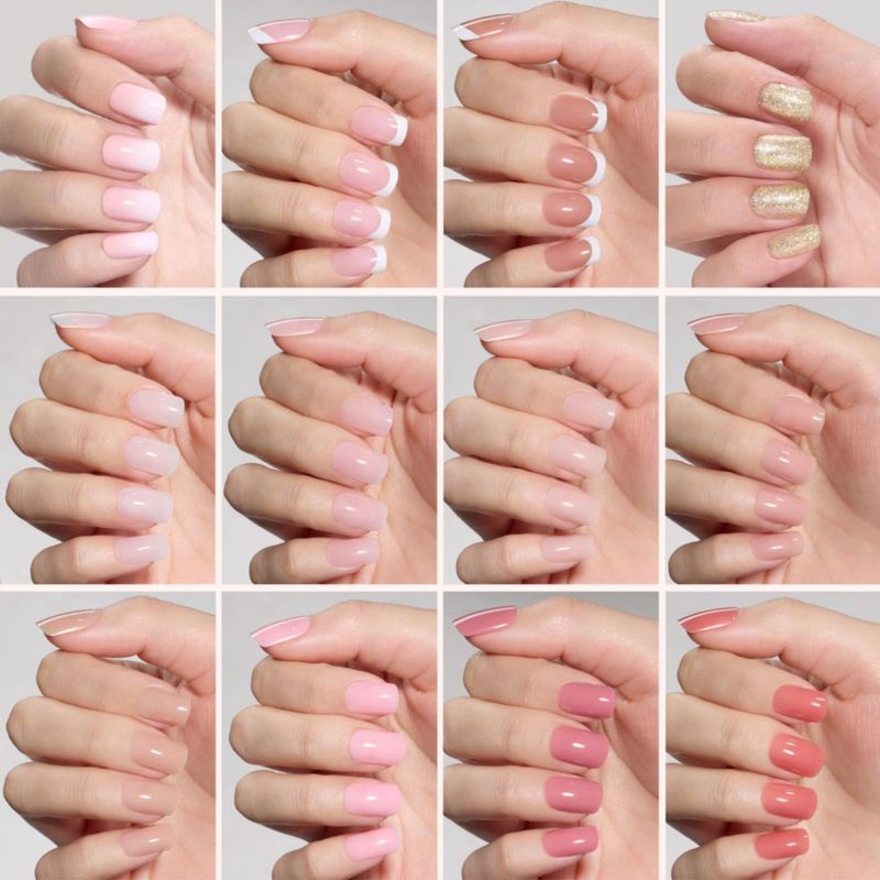 Uñas postizas Beetles Gel Polish 360 piezas 12 colores