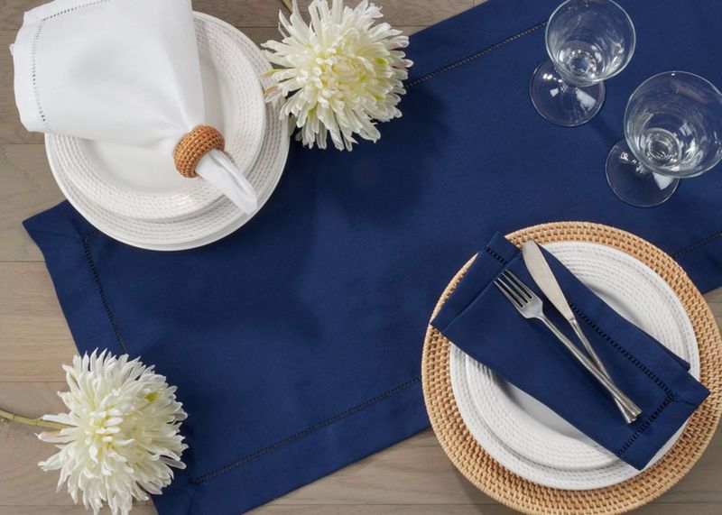 Caminero de Mesa SARO LIFESTYLE 41x183 cm Azul Marino