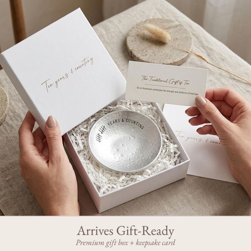 Bandeja para Anillos PureRejuva 10 cm de Aluminio – Regalo de Aniversario