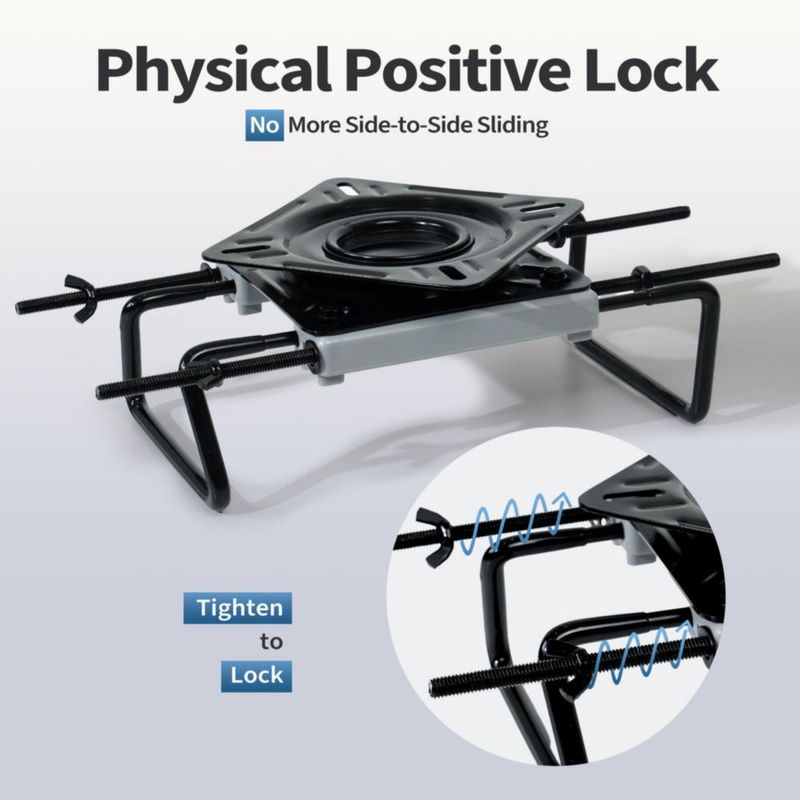 Asiento giratorio para bote MANUMARINE con base ajustable 19‑46 cm
