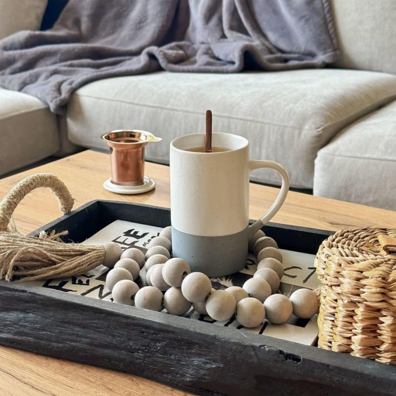 Taza de té MORA 355 ml con infusor cuchara y tapa