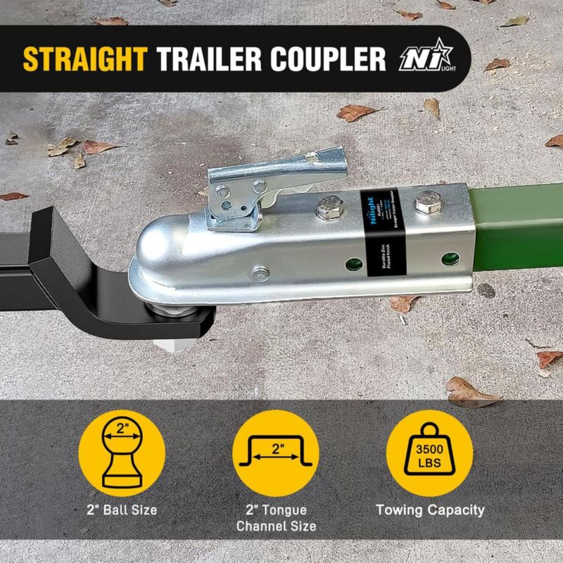 Acoplador de Remolque Nilight 2" Canal 3500 kg