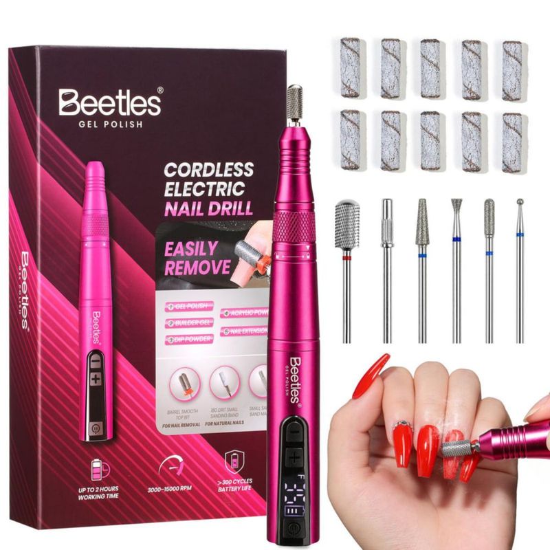 Taladro de uñas inalámbrico Beetles 35 velocidades 15000 RPM