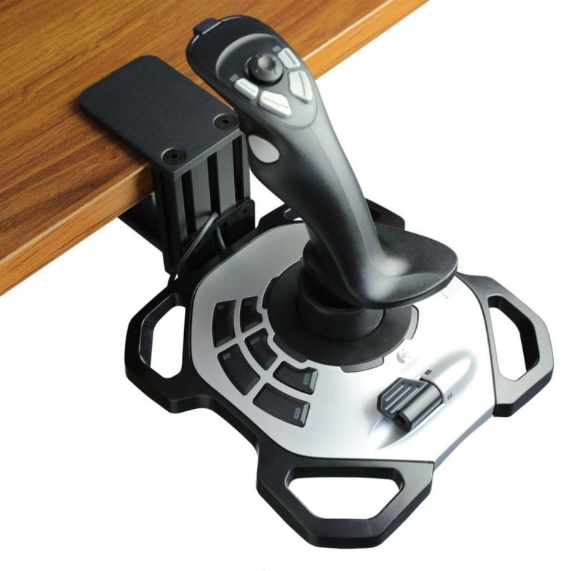 Soporte de escritorio para joystick WELLMETE compatible con Logitech G Extreme 3D PRO