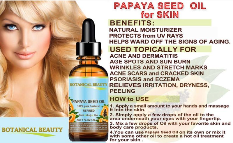 Aceite de semilla de papaya Botanical Beauty 15 ml puro y natural
