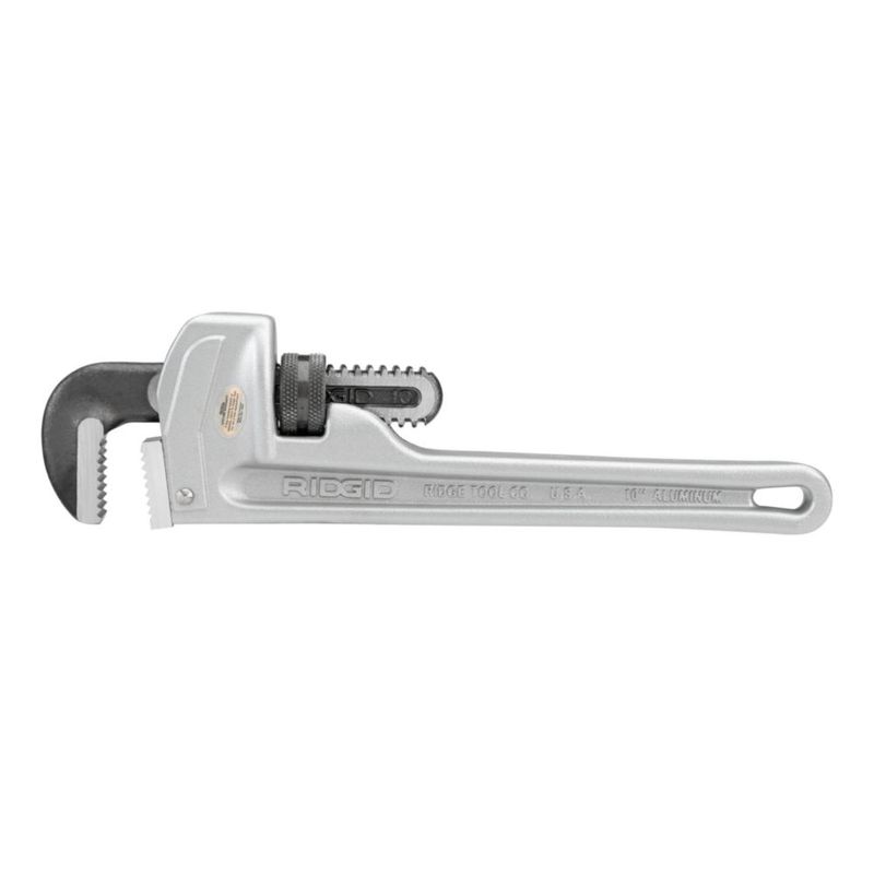 Llave de tubo RIDGID 25 cm mandíbula recta de gancho aluminio