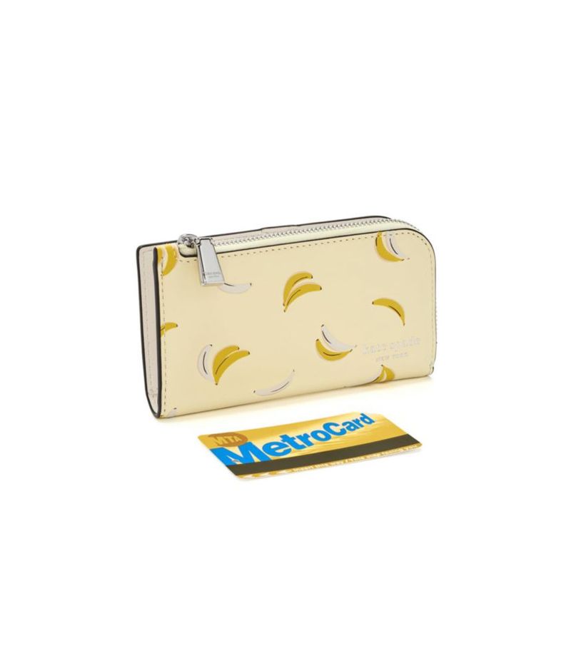 Billetera Kate Spade New York Devin con estampado de plátano