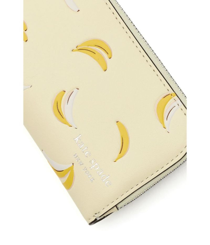 Billetera Kate Spade New York Devin con estampado de plátano