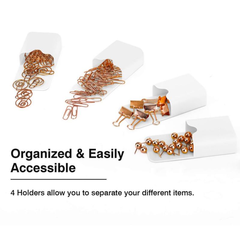 Organizador Magnético MoKo Caddy 4 Unidades Blanco