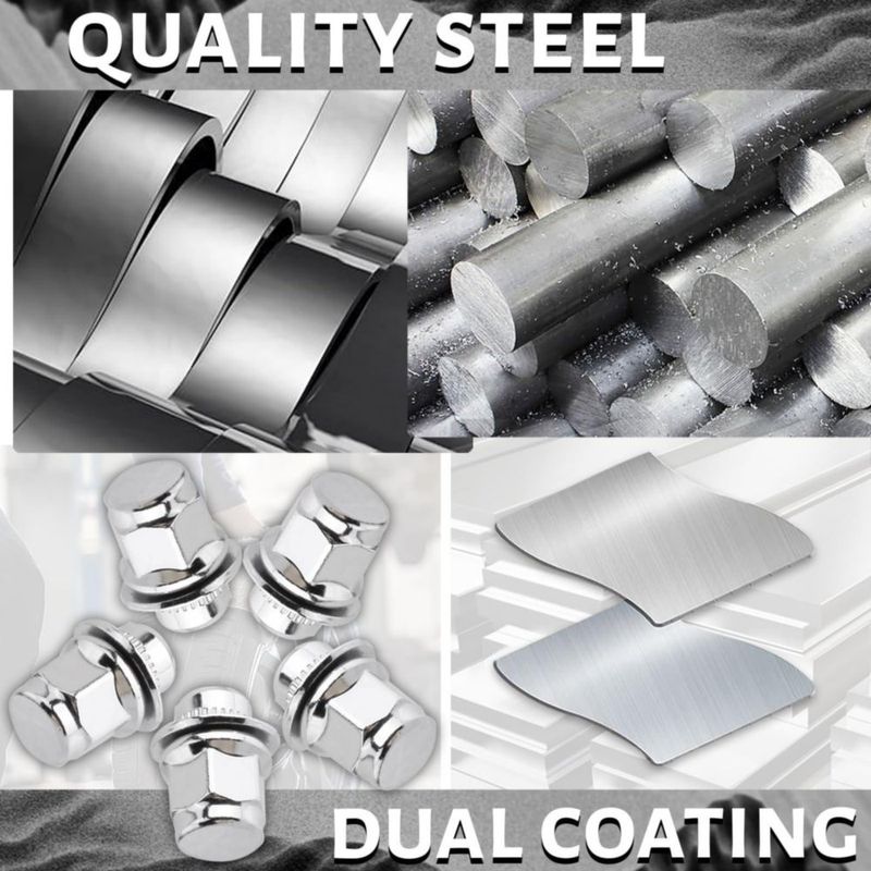 Tuercas de rueda Gdydi M12x1.5 21 mm hexagonal cromadas 20 uds