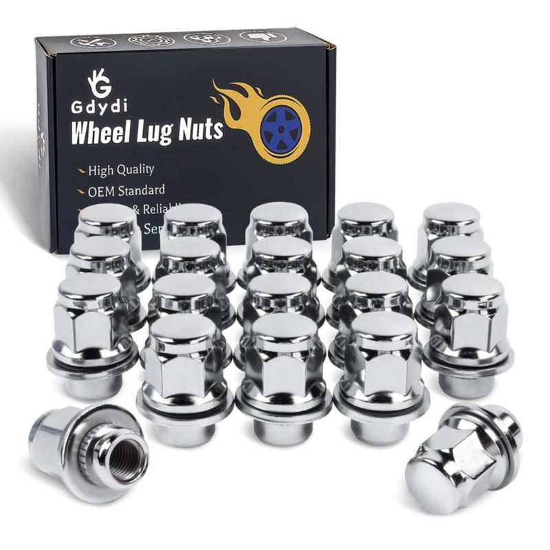 Tuercas de rueda Gdydi M12x1.5 21 mm hexagonal cromadas 20 uds