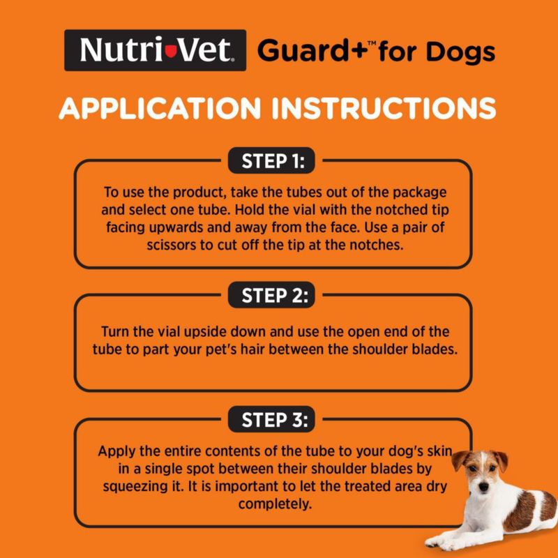 Tratamiento antipulgas Nutri-Vet 3 dosis para perros de 23‑10 kg