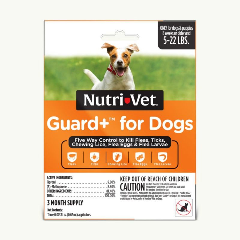 Tratamiento antipulgas Nutri-Vet 3 dosis para perros de 23‑10 kg