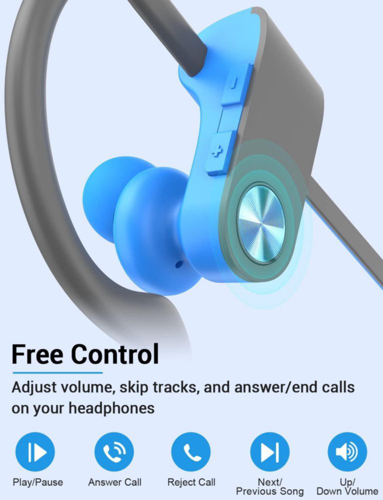 Auriculares Stiive Bluetooth 5.3 IPX7 impermeables