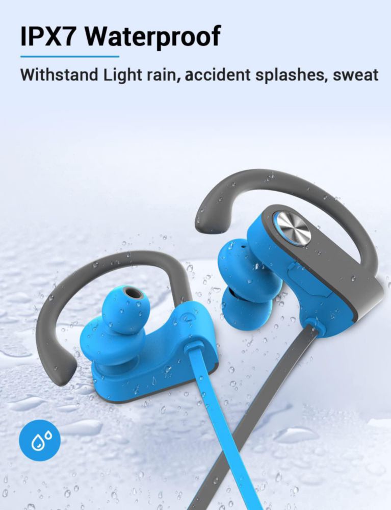 Auriculares Stiive Bluetooth 5.3 IPX7 impermeables