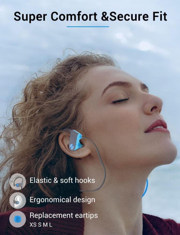 Auriculares Stiive Bluetooth 5.3 IPX7 impermeables