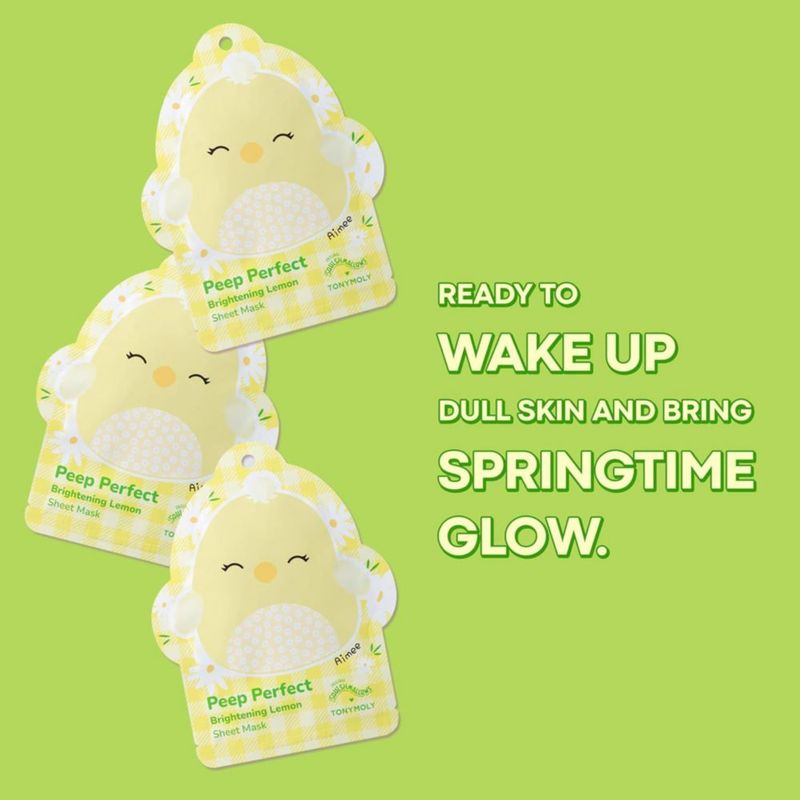 Set de 6 mascarillas de hoja TONYMOLY x Squishmallows