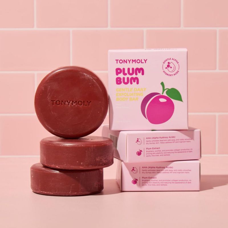 Barra de Jabón TONYMOLY Plum Bum AHA Piel Suave