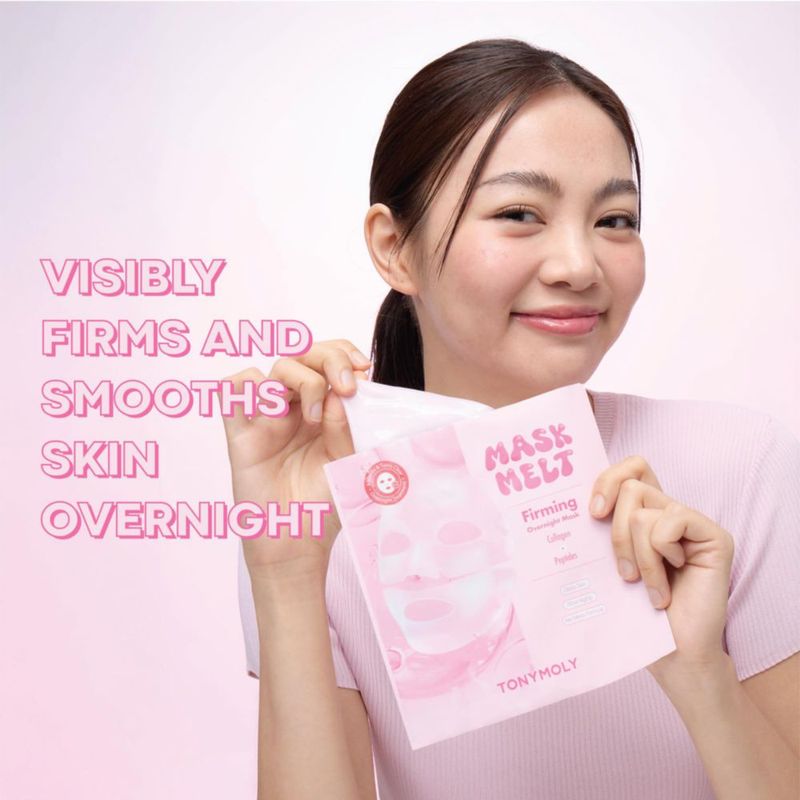 Mascarilla TONYMOLY Melt Firming de Colágeno y Péptidos en Hidrogel