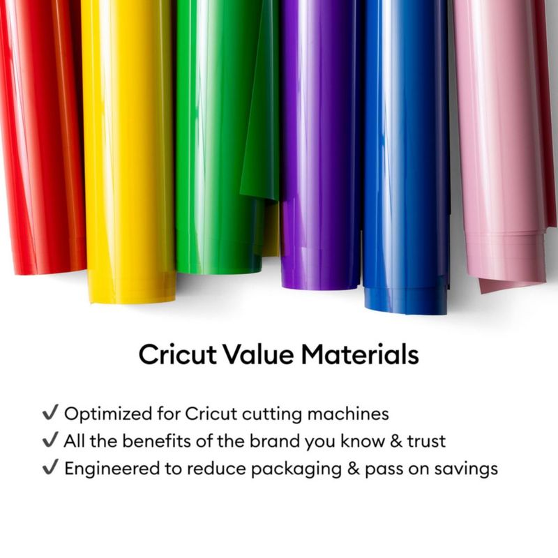 Rollo de vinilo termoadhesivo Cricut 305 cm × 15 m color púrpura