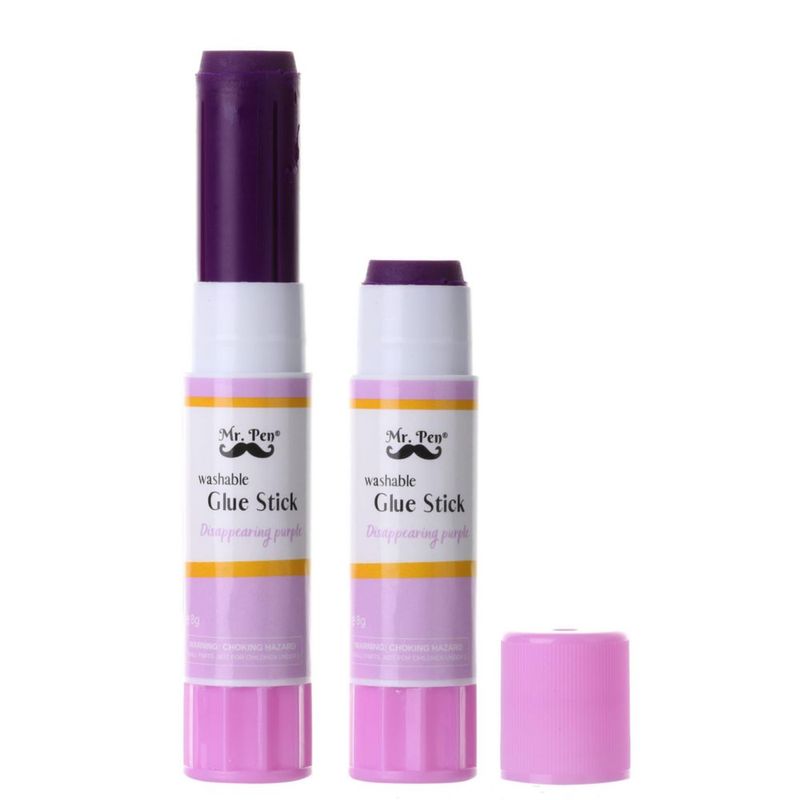 Barras de pegamento lavables moradas Mr. Pen (8 unidades)