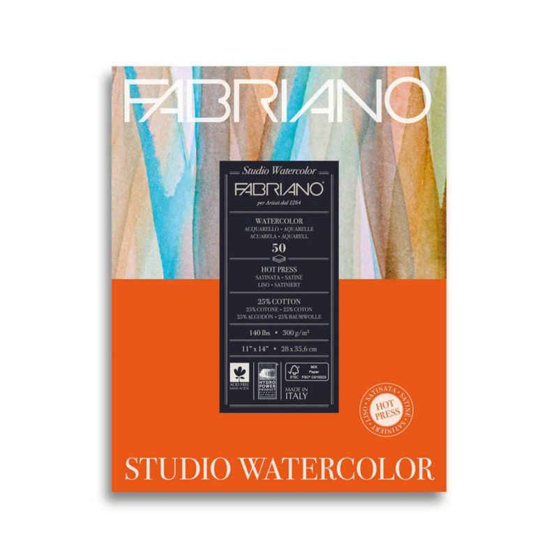Bloc de Acuarela Fabriano 28x35 cm 140 lb 50 Hojas