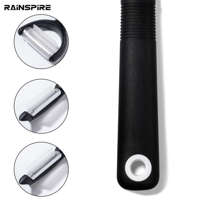 Set de Peladores Rainspire de 3 Piezas Apto para Lavavajillas Negro