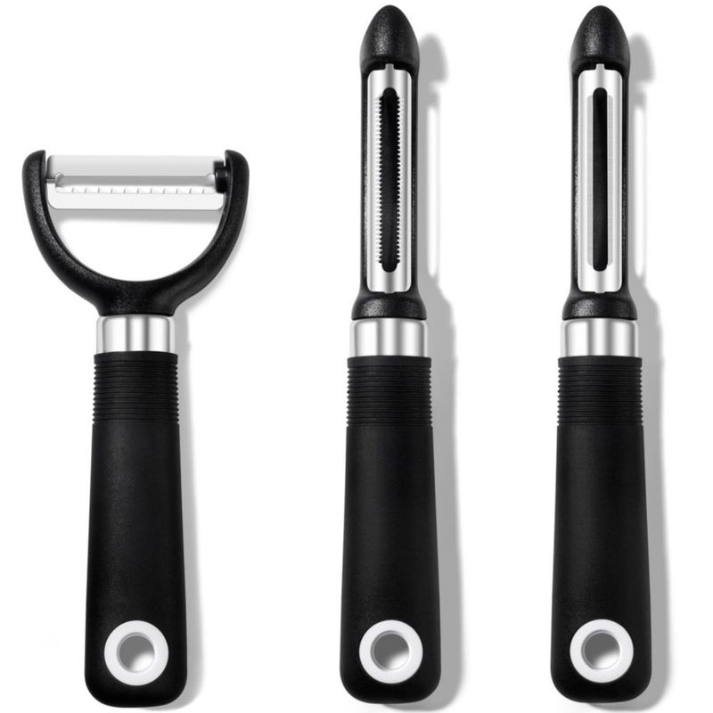 Set de Peladores Rainspire de 3 Piezas Apto para Lavavajillas Negro