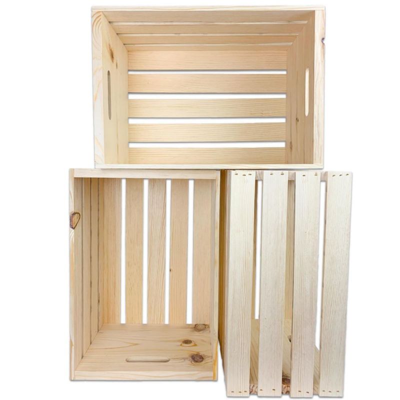 Cajas de madera Wilson 32x24x45 cm (Juego de 3)