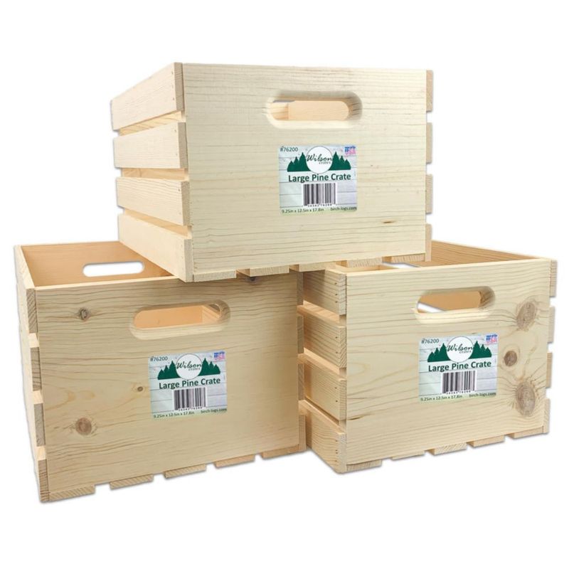 Cajas de madera Wilson 32x24x45 cm (Juego de 3)